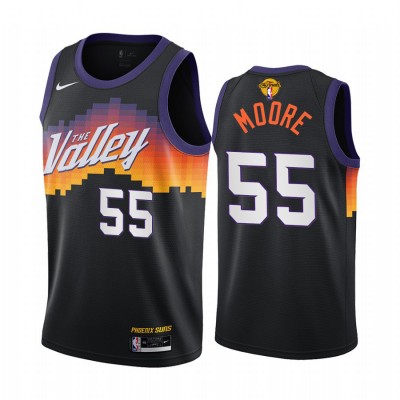 Nike Phoenix Suns #55 E'Twaun Moore Youth 2021 NBA Finals Bound City Edition Jersey Black